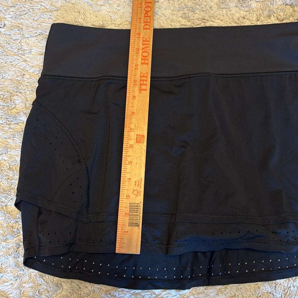 Athleta Stealth Trucool Double Layer Skort in Black, Built-In Shorts, Size XL - Picture 9 of 12